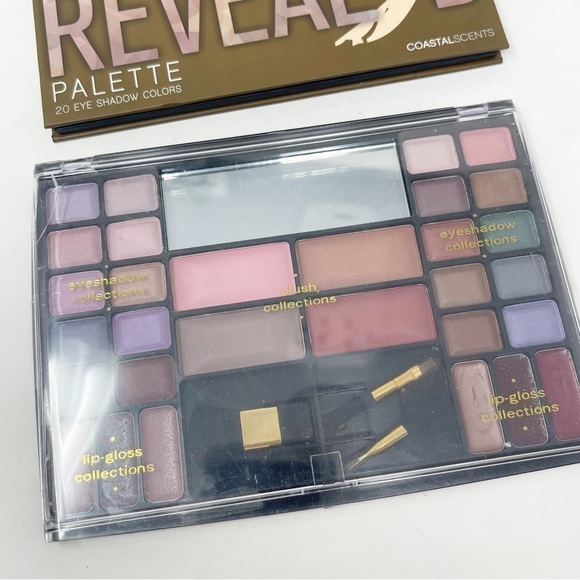 Coastal Scents Revealed 3D Eyeshadow Palette + Bonus Eyes Lip Blush Palettes - Picture 2 of 5